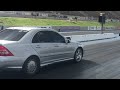 650hp mercedes c55amg vs porsche gt3 drag race