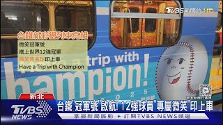 瘋棒球! 12強球員「微笑肖像」陪搭火車逛燈會｜TVBS新聞 @TVBSNEWS01