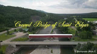 Covered Bridge of Saint Edgar of New Richmond Québec Canada 🍁 Mavic Mini3 Pro 🤠2023