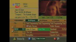 Direct TV Channel Guide - 7/30/2002 - Nick Schedule 11am - 730pm