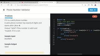 Part 16 1 Python Regular Expressions Phone Number Validator through SoloLearn in python