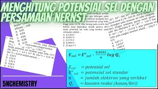 Cara Menghitung Potensial Sel dengan Persamaan Nernst ‼️Sel Volta