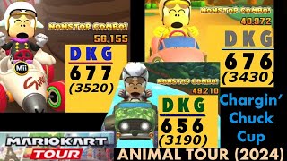 Mario Kart Tour (MKT) Animal Tour (2024) Chargin’ Chuck (Ranked Cup): All 3 Races Nonstop Combo