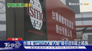 台積電.Garmin大廠入駐 近6成上班族想「南漂」移居台南｜TVBS新聞