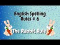 English Spelling Rules #6// The Rabbit Rule// Doubling the medial consonant