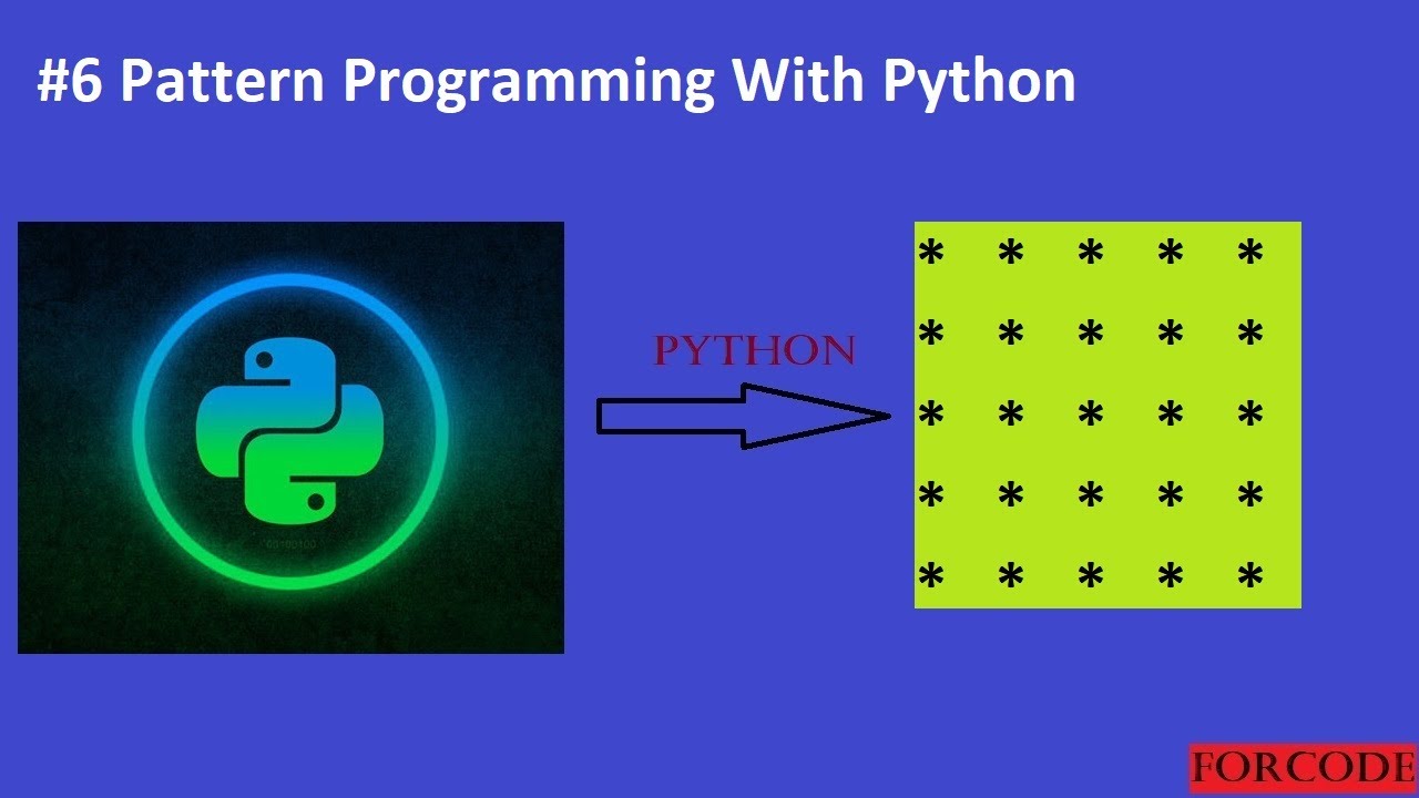 Python Pattern Programs | Pattern Programming With Python #6 - YouTube