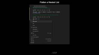 Flatten a Nested List in Python | Python Examples | Python Coding Tutorial | Python Coding Interview