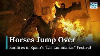 Horses Leap Through Flames in Spain's \