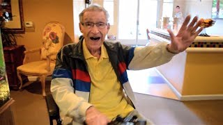 Pharrell makes seniors happy... watch them DANCE!