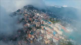 Drone view of Darjeeling