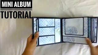 Beautiful Mini Album TUTORIAL | Start to finish | Handmade Scrapbook page ideas | 36 pages | PART 1