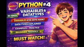 Python Variables & Data Types: Zero to Hero! 🐍 (In Hindi)