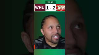 ARSENAL FANS REACTION TO 2-2 DRAW WITH WEST HAM UTD | SHORTS