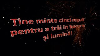 Ține minte 5 reguli pentru a trăi în bucurie și lumină! | @cristina-clipurimotivationale