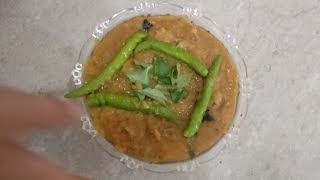 Raw Banana Pindi Miriyam/aratikaya recipe/aratikaya kootu/Aratikaya dal recipe