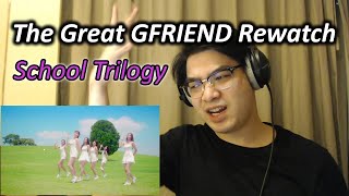 The Great GFRIEND Rewatch - School Trilogy (Glass Bead, Me Gustas Tu, Rough) MV Reaction