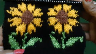 Flower Border Design for sweater