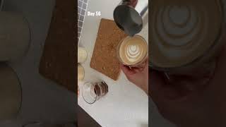 ラテアート成長記録【My latte art progress#day56】#homebarista#latteart#homecafe#ラテアート練習中#オーストラリア#メルボルン#おうちカフェ