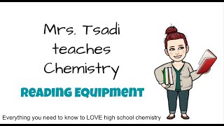 Measurement: Reading Equipment