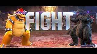 SF6 Stev0 (Honda Bowser) vs GengarWithAGun (Jamie Godzilla) Street Fighter 6 mod Godzilla SuperMario