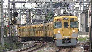 【今は亡き2059F＆2403Fの凹みが出来る前】西武新宿線2000系2403F+2059F急行西武新宿行き 所沢駅到着！！！【界磁チョッパ制御】