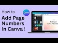 Canva Tutorial 2024: How To Add/Insert Page Numbers In Canva !