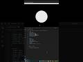 Moon Shape Animation Using Pure CSS | HTML & CSS Tutorial 🌙  #coding #html