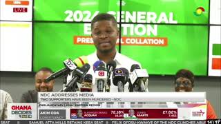 #Election2024: NDC appeals for peaceful celebrations after victory announcement