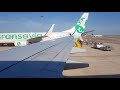 transavia boeing 737 800 landing at faro airport