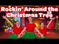 Rockin' Around the Christmas Tree Dance Song for Kids 🎄 Easy Choreography to Dance Along With