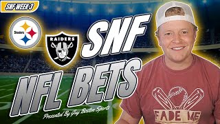 Steelers vs Raiders Sunday Night Football Picks | FREE NFL Best Bets, Predictions, and Player Props