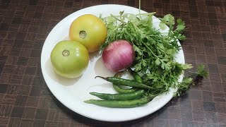 ಟೊಮೆಟೊ ಕಾಯಿ ಚಟ್ನಿ 1 ವಾರ ಇಟ್ರು ಕೆಡಲ್ಲ😋👌/tomato chutney/raw tomato chutney/Side dish for Chapati