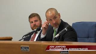 Lanford Reports To Alleghany Supervisors, 8/7/2018