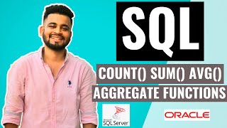 SQL COUNT SUM AVG Functions | SQL Aggregate Functions | SQL Tutorial for beginners