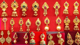 Gold wonder earrings designs with weight and price | latest top jhumkas #169