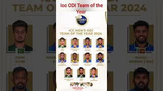 ICC ODI Team of the Year 2024 #cricket #iccawards #cricketshorts #shortsfeed #shorts #trendingshorts