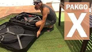 Topeak PakGo X bike travel case in REAL LIFE USE