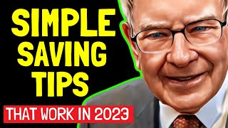19 SIMPLE and EASY SAVING TIPS That WORK in 2023 👉 Warren Buffett's Recent Frugal Habits