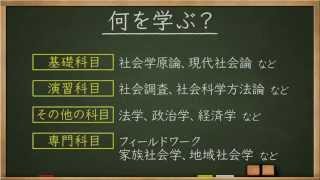 学問分野紹介【社会学篇】～大学・専門など進路選びに役立つ動画