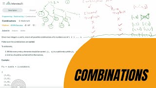 10.4 Combinations (Backtracking)-Interviewbit #backtracking#interview#recursion
