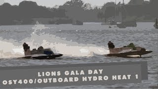 LOBMBC OSY400/Outboard Hydroplane Heat 1 - Lions Gala 26.08.19