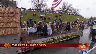 Parade float honors history of the first Thanksgiving