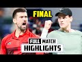 What a Epic Match 🔥 - Jannik Sinner vs Novak Djokovic Final Highlights - Shanghai Open 2024