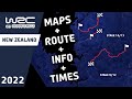 WRC Repco Rally New Zealand 2022 | Maps : Route : Stage Info : Times