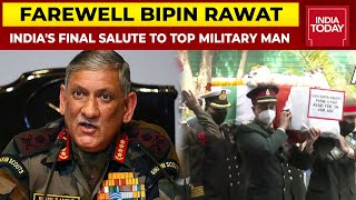 India's Final Salute To Top Military Man CDS Bipin Rawat, Amit Shah Pays Homage, Last Rites Today