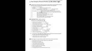 PAST SIMPLE VS PRESENT PERFECT