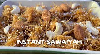 Instant Nawabi Sawaiyah Recipe| Instant Vermicelli just like Nawabi style Sawaiyah Must try it😋