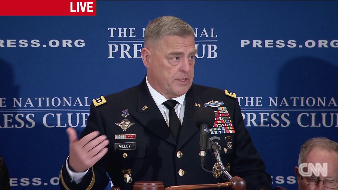 General Mark Milley Speaks At National Press Club - 7/27/2017 - YouTube