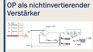 Operationsverstärker Teil 4: OP als nichtinvertierender Verstärker