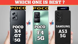 Poco X4 GT Vs Poco F4 Vs Samsung A53 5G | Camera | Price | Unboxing |@TechnoRuhez